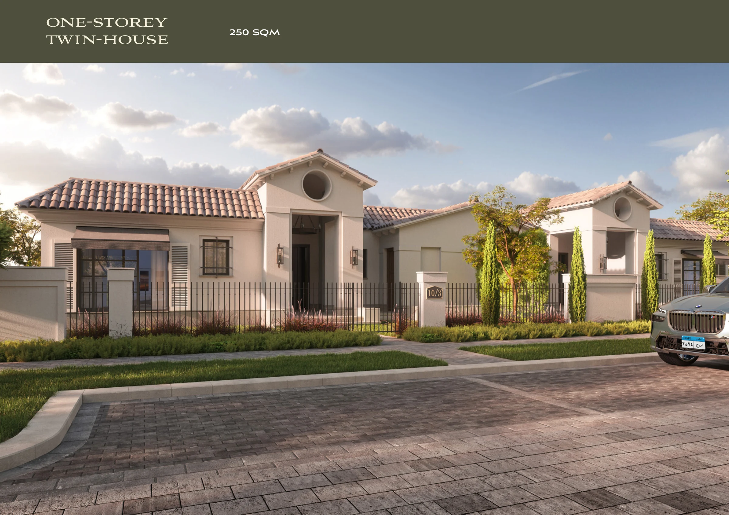 One-storey Twin-house
