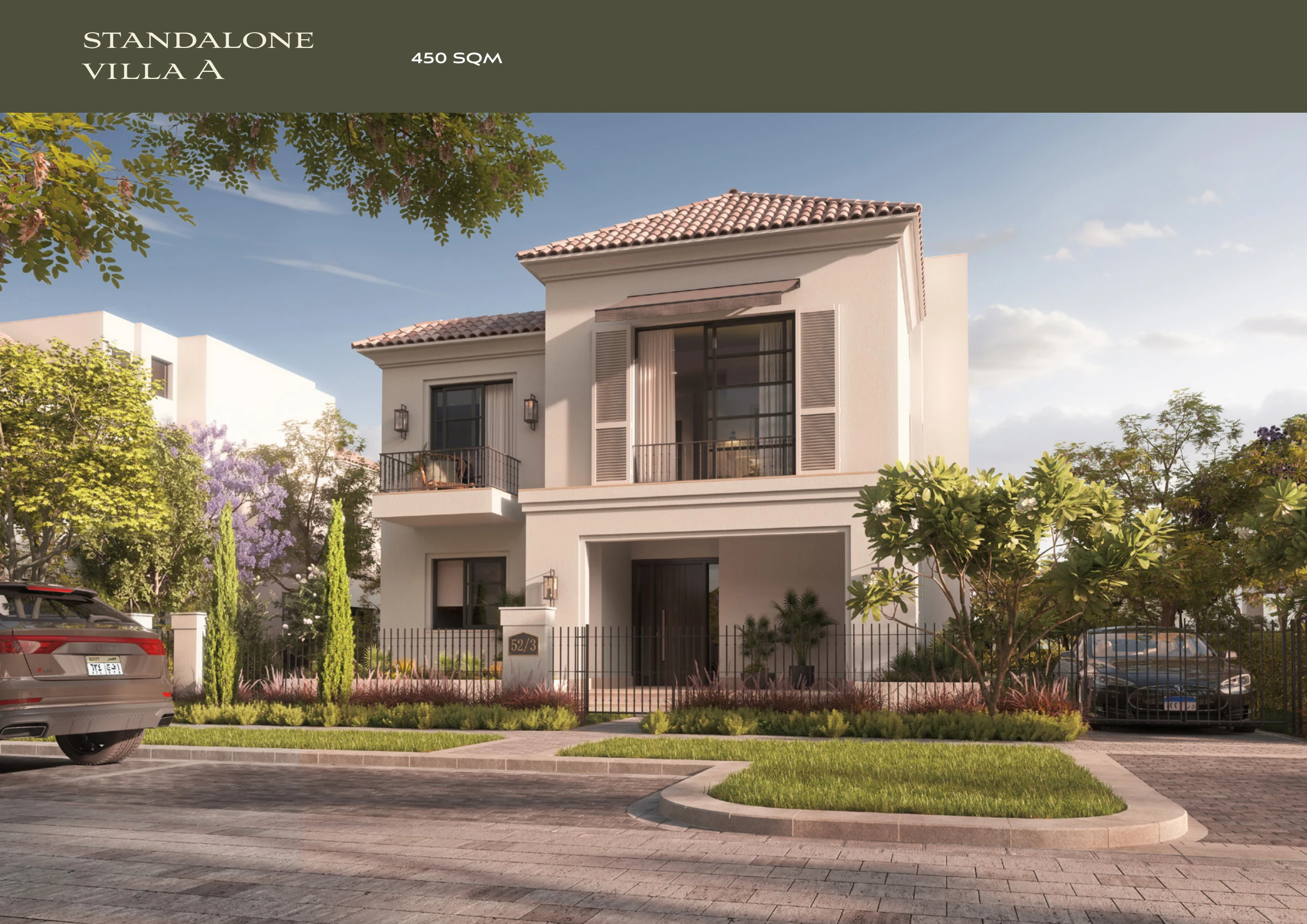 Ranches Zone 1 Standalone Villa A architectural visualisation